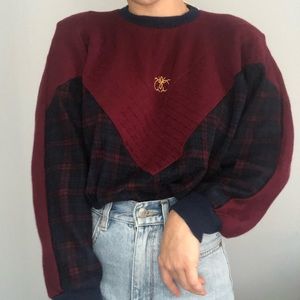 Vintage Cricket Lane Blocked Crew Neck Sweater